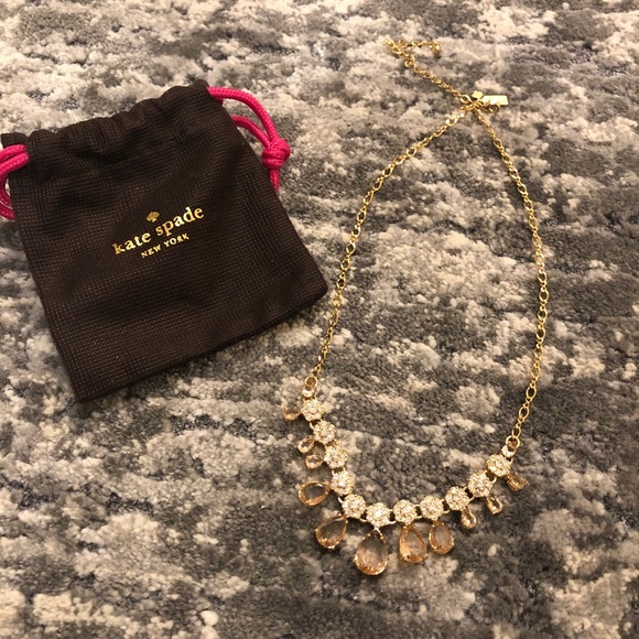 Kate Spade Gold and pink necklace - Picture 1 of 7